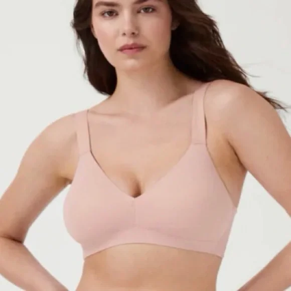 NWT Spanx lightly lined bralette in vintage rose - Picture 1 of 9